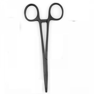 Sort arteriepinsett rett 14cm